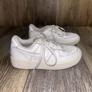 Nike Air Force 1 LE DH2925-111 White Low Top Sneaker Shoes Youth US Size 10.5C